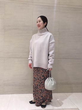 兼重真理子さん（レディース・156cm）の冬コーディネート