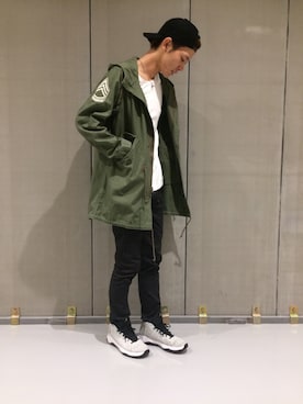 「M-51」｜「アイテム（モッズコート）」を使った、幽助さん（メンズ・180cm）の秋コーディネート