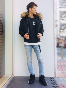 幽助さん（メンズ・180cm）の秋コーディネート