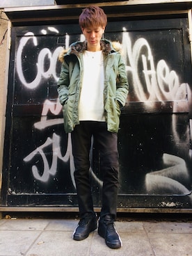 幽助さん（メンズ・180cm）の秋コーディネート