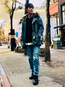 幽助さん（メンズ・180cm）の秋コーディネート