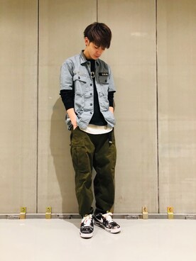 幽助さん（メンズ・180cm）の春コーディネート