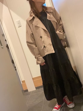「DAISY（デイジー）のアイテム（ジャケット/アウター）」を使った、babyuhinaloveさん（レディース・150cm）の春コーディネート