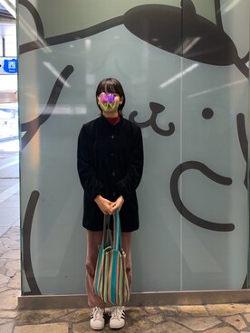 「チャイハネ（チャイハネ）のアイテム（トートバッグ）」を使った、セイさん（レディース・165cm）の冬コーディネート