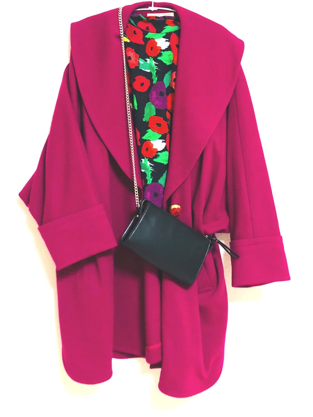「ZARA、zara woman、H&M、vintage、おさがり、花柄、flower、カラフル、SALEで買いました、妄想コーデ」｜「VINTAGEのアイテム（ジャケット/アウター、ピンク系）」を使った、WALNUTさん（レディース・163cm）の夏コーディネートの1枚目の写真