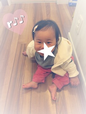 riiikaaa＊さん（キッズ・70cm）の春コーディネート