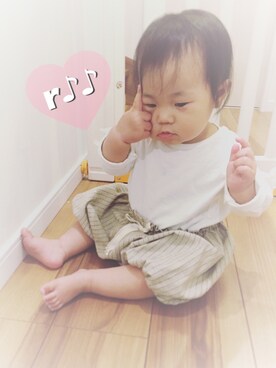 「はだし」｜riiikaaa＊さん（キッズ・70cm）の春コーディネート