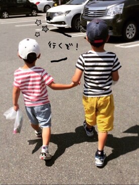 riiikaaa＊さん（キッズ・70cm）の夏コーディネート