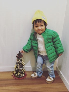 「babygap」｜「アイテム（モカシン/デッキシューズ）」を使った、riiikaaa＊さん（キッズ・70cm）の冬コーディネート