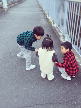 riiikaaa*さん(キッズ・70cm)の冬コーディネート