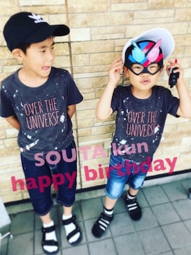 「quoti use fith（クゥオティ　ユース　フィス）のアイテム（シューズ）」を使った、riiikaaa＊さん（キッズ・80cm）の夏コーディネート