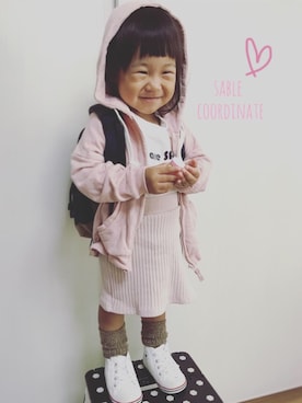 riiikaaa＊さん（キッズ・80cm）の秋コーディネート