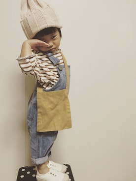 「DONOBAN（ドノバン）のアイテム」を使った、riiikaaa＊さん（キッズ・80cm）の秋コーディネート