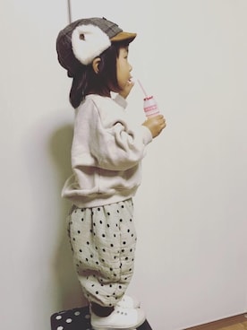 「DONOBAN（ドノバン）のアイテム」を使った、riiikaaa＊さん（キッズ・80cm）の秋コーディネート