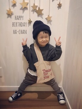 riiikaaa＊さん（キッズ・80cm）の冬コーディネート