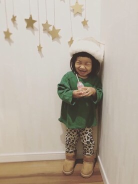 「みどり」｜「アイテム（その他）」を使った、riiikaaa＊さん（キッズ・80cm）の冬コーディネート