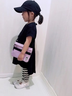 「アイテム（レギンス/スパッツ）」を使った、riiikaaa＊さん（キッズ・90cm）の春コーディネート
