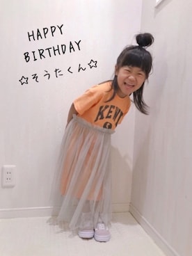 「BIG FIELD（ビッグフィールド）のアイテム（ワンピース/ドレス）」を使った、riiikaaa＊さん（キッズ・100cm）の夏コーディネート
