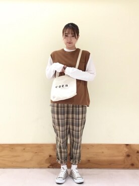 「ポケットT」｜coen やましたさん（レディース・164cm）の夏コーディネート