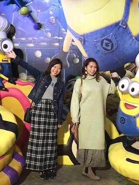 「アイテム（ブーティ）」を使った、YUURIさん（レディース・156cm）の冬コーディネート