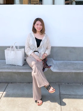 「DISCOAT（ディスコート）のアイテム（財布/小物）」を使った、YUURIさん（レディース・156cm）の夏コーディネート