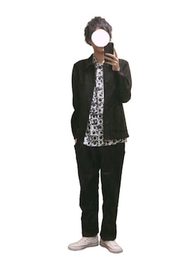 「Paul Smith（ポールスミス）のアイテム（ピーコート）」を使った、KOUJIさん（メンズ・180cm）の冬コーディネート