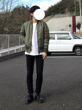 「BEAMS BOY（ビームスボーイ）のアイテム（腕時計）」を使った、zawaさん（メンズ・169cm）の冬コーディネート