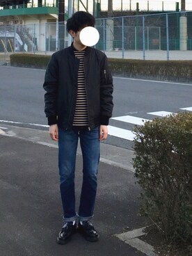 「BEAMS BOY（ビームスボーイ）のアイテム（腕時計）」を使った、zawaさん（メンズ・169cm）の冬コーディネート