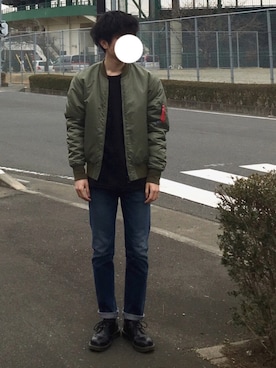 「BEAMS BOY（ビームスボーイ）のアイテム（腕時計）」を使った、zawaさん（メンズ・169cm）の冬コーディネート