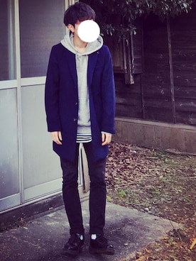 「BEAMS BOY（ビームスボーイ）のアイテム（腕時計）」を使った、zawaさん（メンズ・169cm）の冬コーディネート