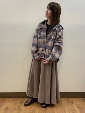 「RAG MACHINE（ラグマシーン）のアイテム（ジャケット/アウター）」を使った、missyさん（レディース・153cm）の秋コーディネート