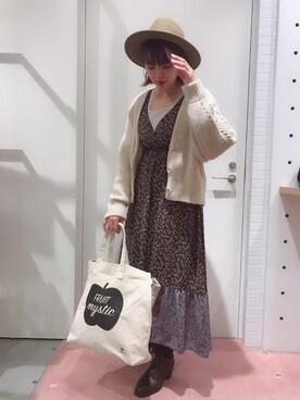 sato renaさん（レディース・164cm）の冬コーディネート