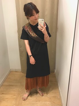 iwafuji harukaさん（レディース・160cm）の春コーディネート