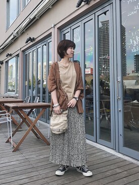 iwafuji harukaさん（レディース・160cm）の夏コーディネート