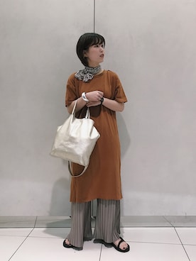 iwafuji harukaさん（レディース・160cm）の夏コーディネート