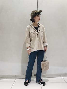 「アイテム（その他パンツ）」を使った、iwafuji harukaさん（レディース・160cm）の秋コーディネート