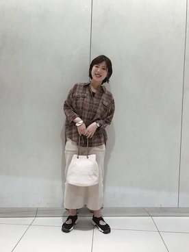 iwafuji harukaさん（レディース・160cm）の秋コーディネート