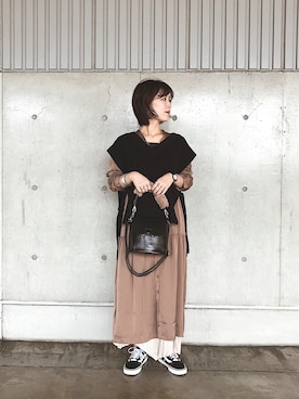 iwafuji harukaさん（レディース・160cm）の秋コーディネート