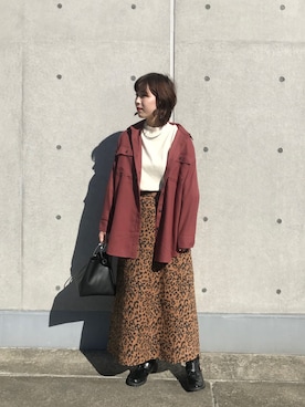 iwafuji harukaさん（レディース・160cm）の秋コーディネート