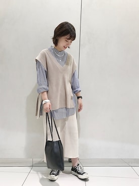 iwafuji harukaさん（レディース・160cm）の秋コーディネート