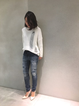 Misakiさん（レディース・158cm）の冬コーディネート