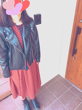 「Aラインワンピース」｜瓜さん（レディース・164cm）の冬コーディネート