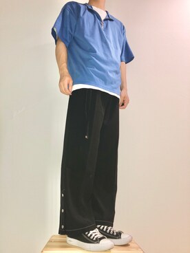 「ステッチ」｜見る専さん（メンズ・171cm・10代）の夏コーディネート