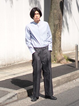 UNITED TOKYO 渋谷｜kimura使用「UNITED TOKYO（リジットワンタックワイドデニム）」的時尚穿搭