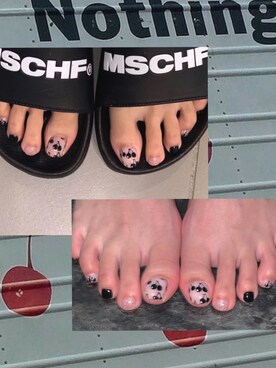 「ネイル」｜「アイテム（サンダル）」を使った、kachanscomさん（レディース・163cm）の夏コーディネート