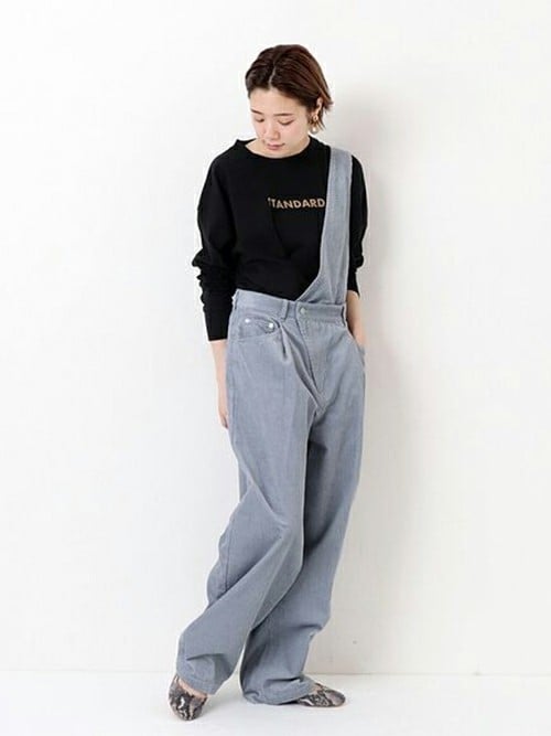 JOURNAL STANDARD／クリアツイルハイウエストサロペットパンツ JOURNAL STANDARD relume（ジャーナルスタンダード レリューム