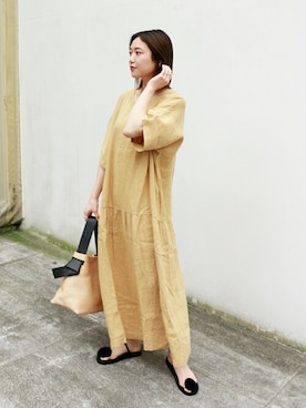 「arron（アローン）のアイテム」を使った、rikoさん（レディース・160cm）の夏コーディネート