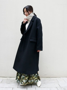 「アイテム（ワンピース/ドレス、グリーン系）」を使った、rikoさん（レディース・160cm）の秋コーディネート