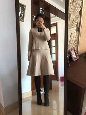 「Millie'sのアイテム」を使った、coryさん（レディース・162cm）の冬コーディネート