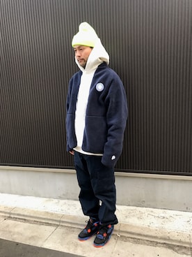 「HELLY HANSEN（ヘリーハンセン）のアイテム（その他アウター）」を使った、Hosokawa Yugoさん（メンズ・173cm）の冬コーディネート